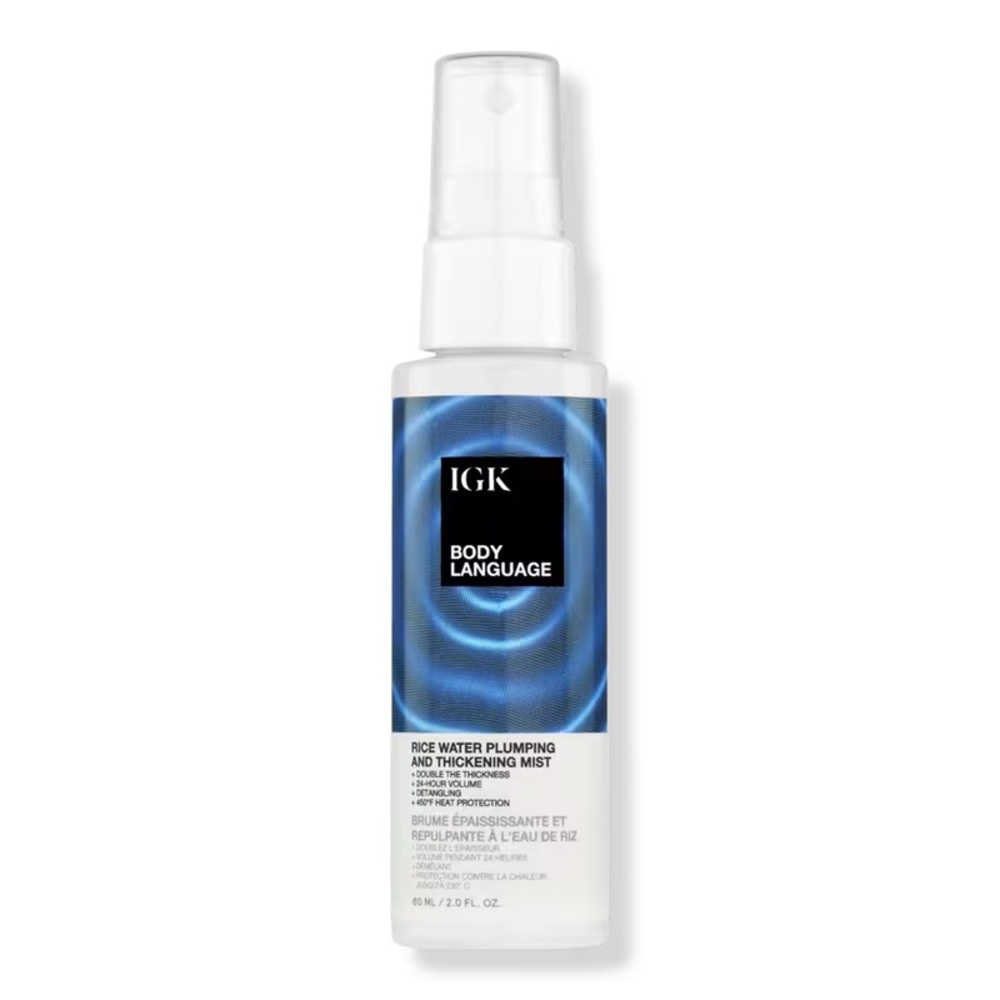 IGK Body Language Rice Water Plumping and Thickening Mist 60ml 2floz Travel Size